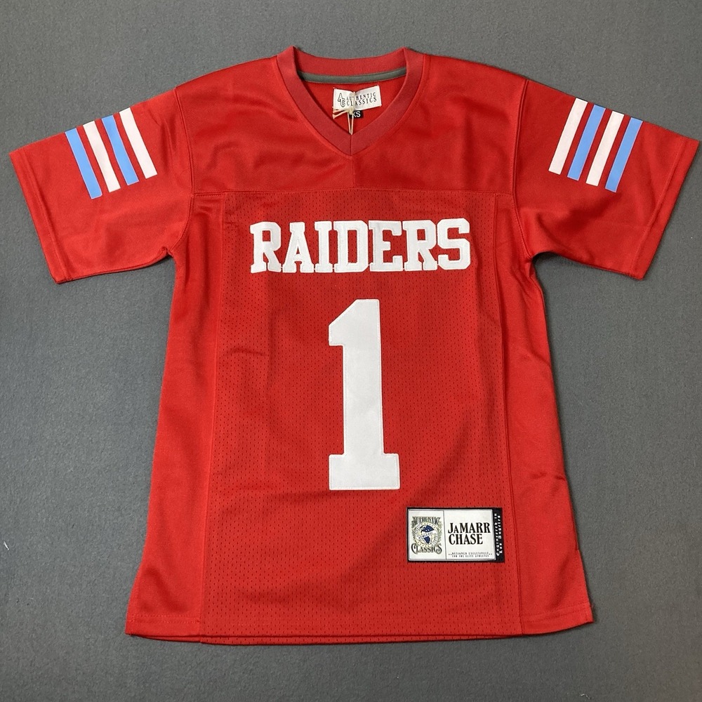 Headgear Classics Jamarr Chase Raiders High School Football Jersey XL Red